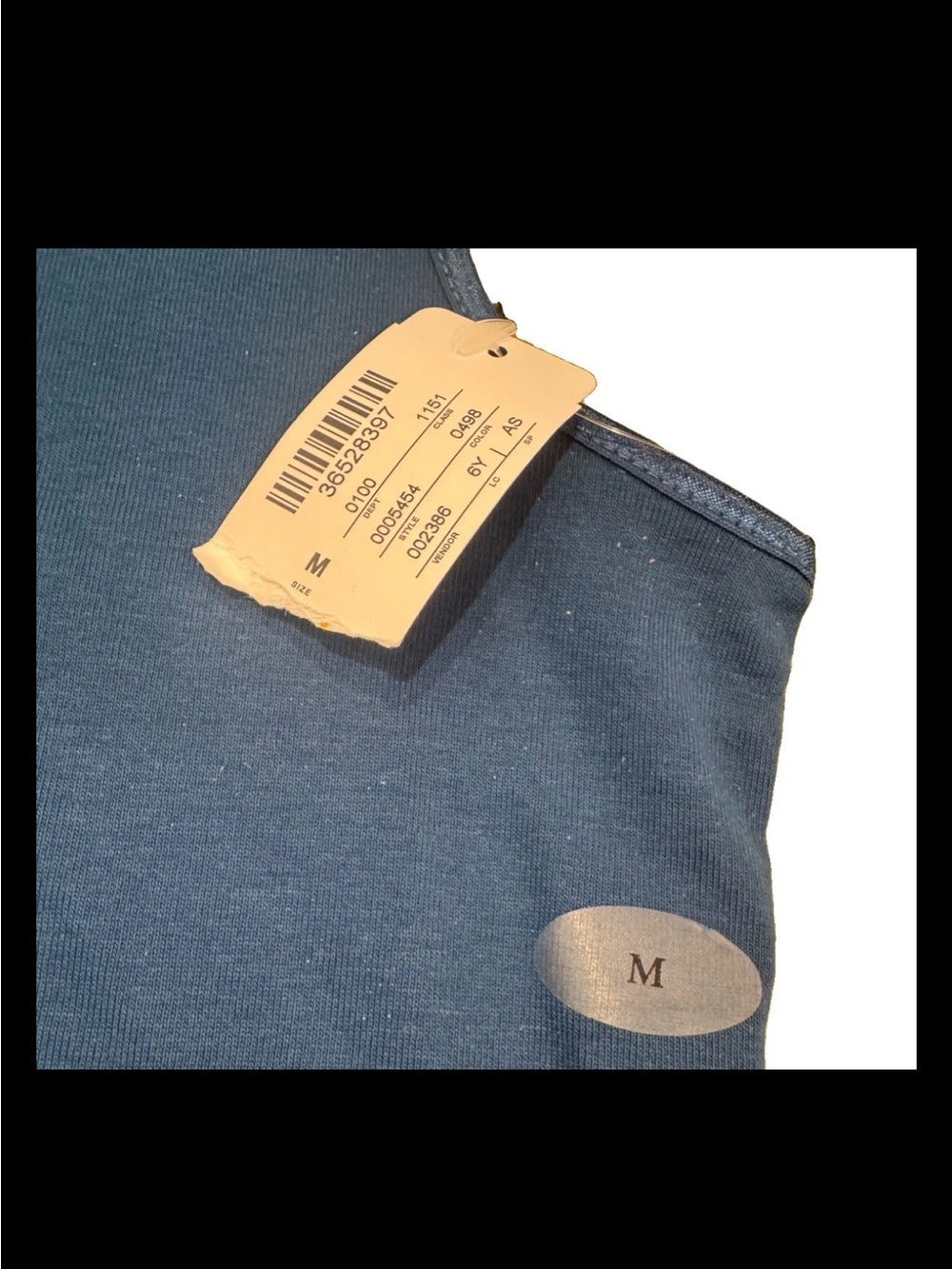New With Tags Christopher & Banks Blue Sleeveless Crewneck Tank Top 100% Cotton - Picture 3 of 5